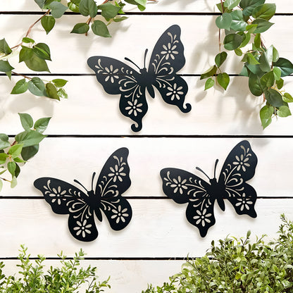 Metal Butterfly Wall Art – Gold 3D Decorative Wall Decor Set