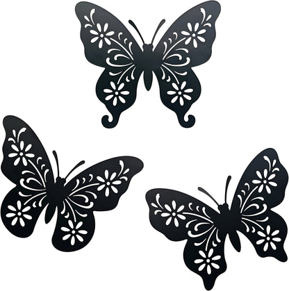 Metal Butterfly Wall Art – Gold 3D Decorative Wall Decor Set